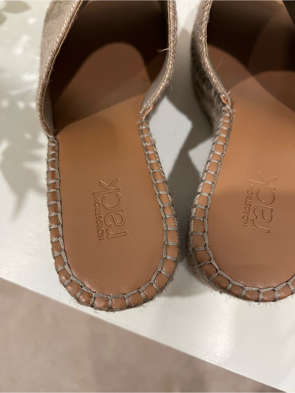 Woven Espadrille Wedge Slide - Taupe - Picture 5 of 6